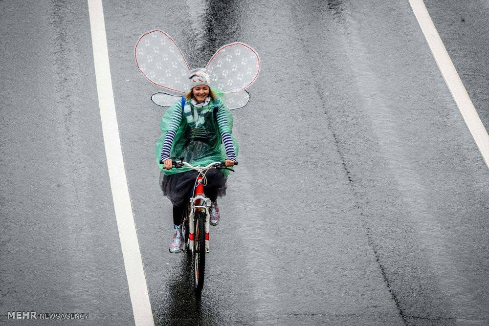 تصاویررژه دوچرخه سوارها،تصاویررژه دوچرخه سوارها درمسکو,عکس رژه دوچرخه سوارها
